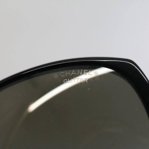 CHANEL Sunglasses Plastic Black CC Auth 53402 - Picture 6 of 11